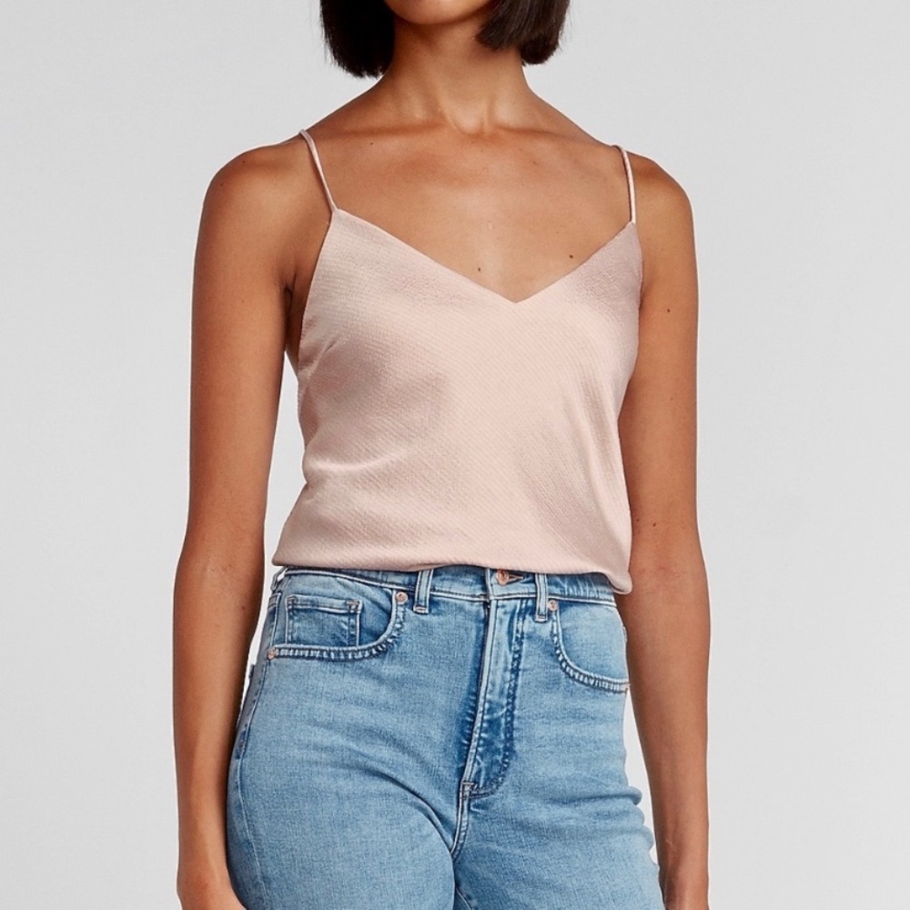NWT Express V-neck Tank Top Dusty Rose -Small